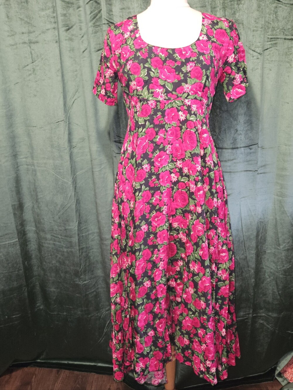 Vintage 90s Contempo Casuals Floral Dress